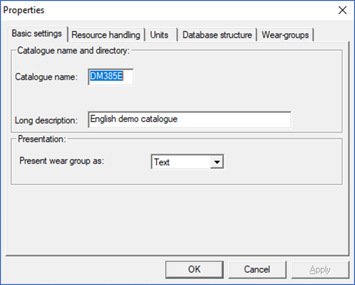 Figure 1436:  Basic settings  tab of the Properties dialogue