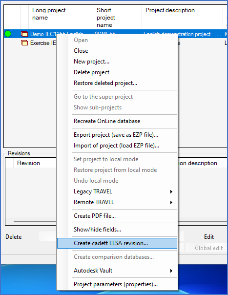 Figure 95:  Creating a new revision