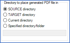 Figure 1028:  The "Directory to place generated PDF file in" section