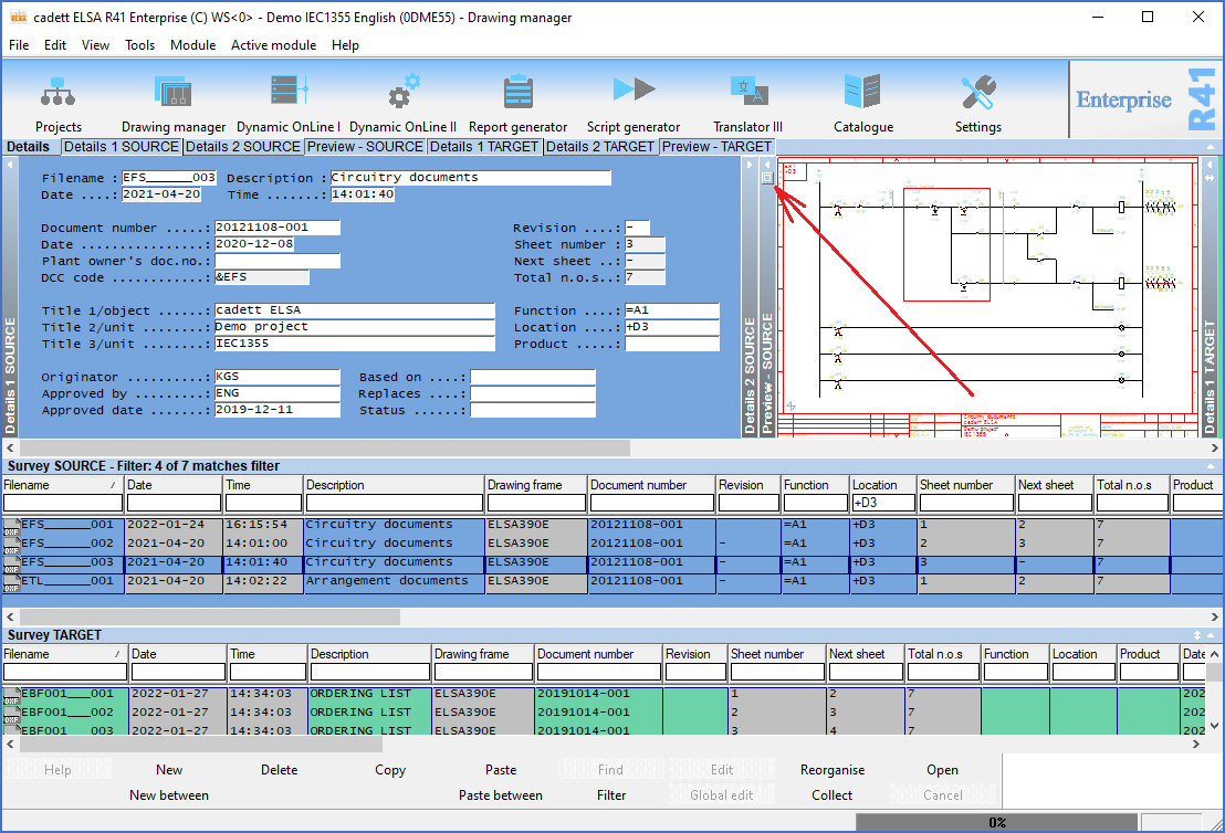 Figure 663:  The quadratic button in the left bar of the viewer is used to enter "full screen view".