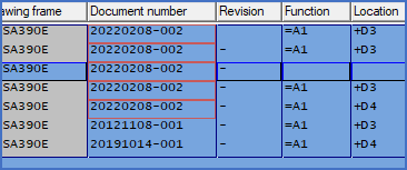 Figure 645:  The change will apply to all selected drawing sheets when another field or another line has been clicked.