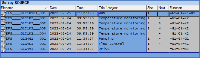 Figure 599:  As a result of the selection shown in the figure above, a new drawing sheet has been created here. The file name and the function designation reflects the choices that were made.