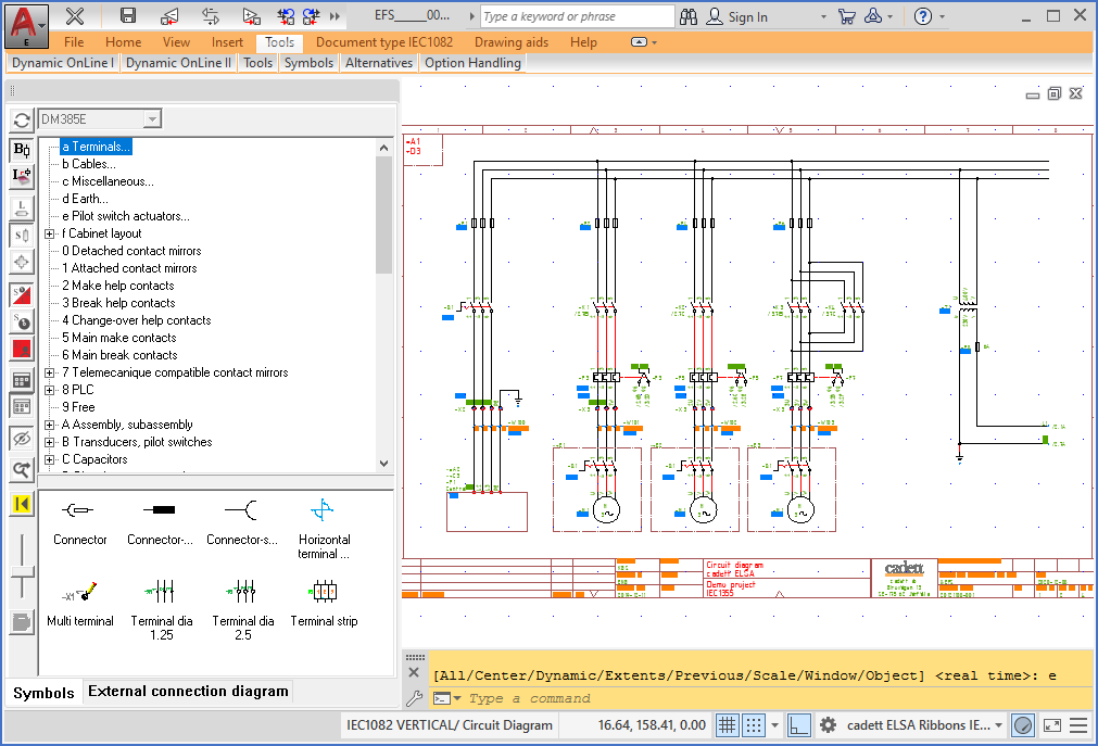 Figure 1161:  In a low resolution environment like this one, the "Symbol Insert Tool" occupies an unproportionally large part of the available screen area.