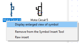 Figure 1081:  The "Display enlarged view of symbol" command in the context menu 