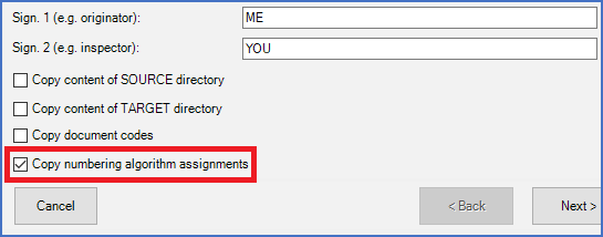 Figure 139:  Numbering algorithm assignments control automatic numbering of terminals and also defines spare terminals.