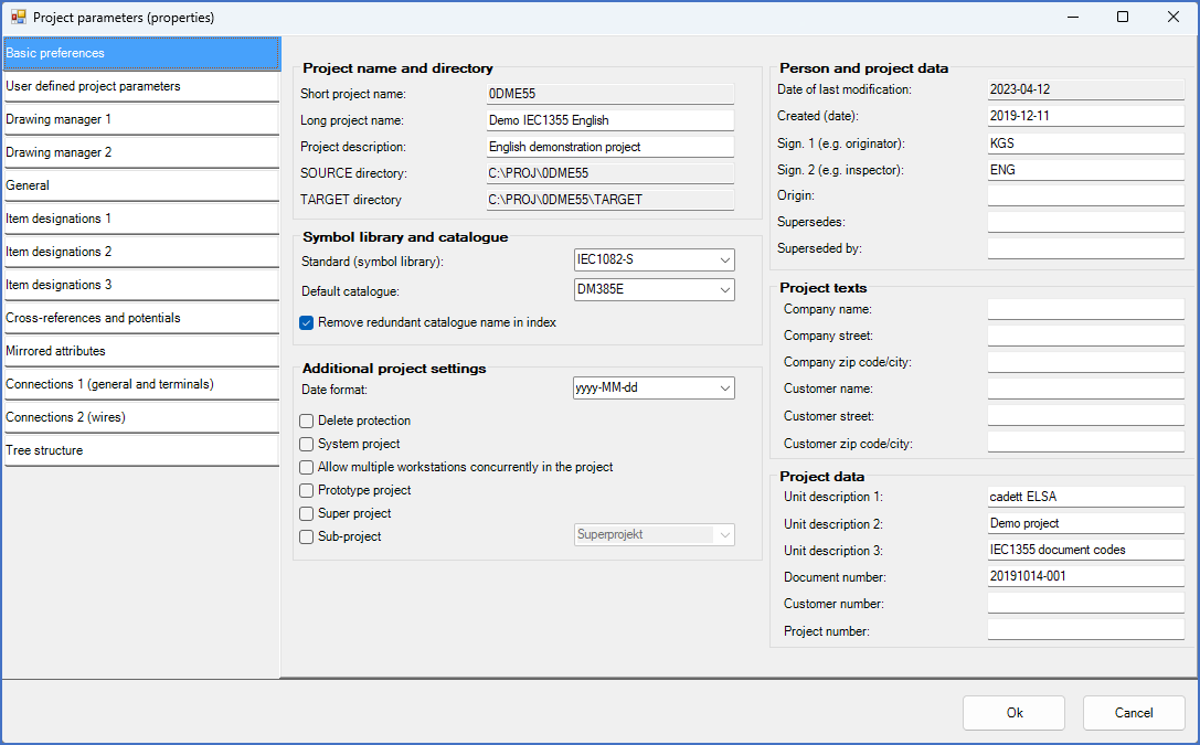 Figure 261:  The "Basic preferences" tab