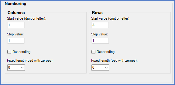 Figure 316: The "Numbering" section of the "Drawing manager 2" tab