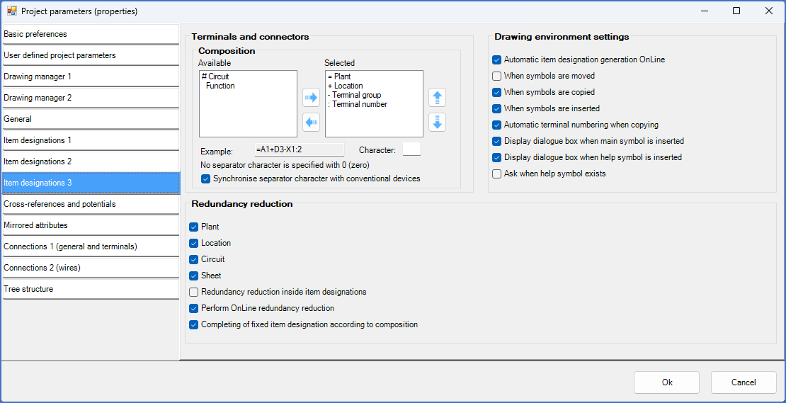 Figure 405:  The "Item designations 3" tab