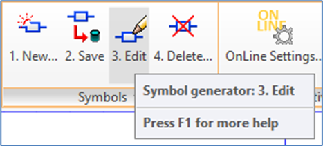 Figure 950: The "Symbol Generator: 3. Edit" command