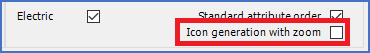 Figure 821: "Icon generation with zoom" check-box