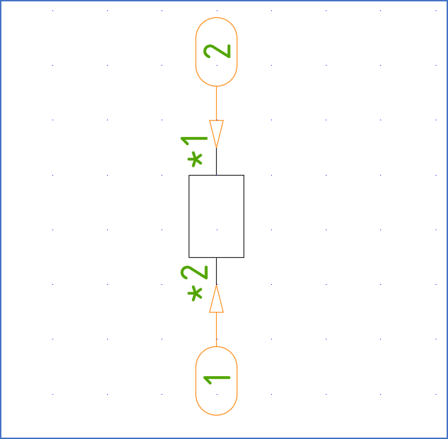 Figure 827: Here, two connection point objects have been inserted.