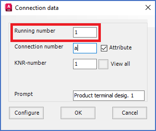 Figure 804: The "Running number" controls the sequence of the connection points.