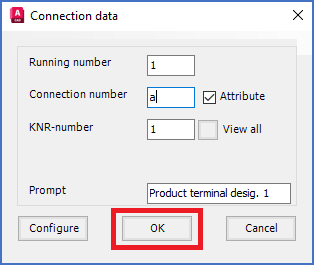 Figure 846: When you click the "OK" button, you get the opportunity to place the connection point in the desired position, and to give it its correct direction. If you are editing an existing connection point, that will not happen.