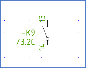 Figure 871: This is a typical help symbol, a make help contact. The name is "S070202". It is defined as vertical in resource category "2".