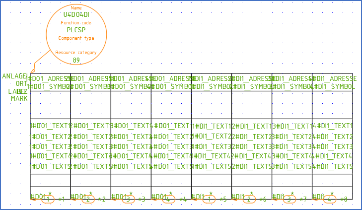 Figure 943: The symbol object has been rotated, and the attributes adjusted.