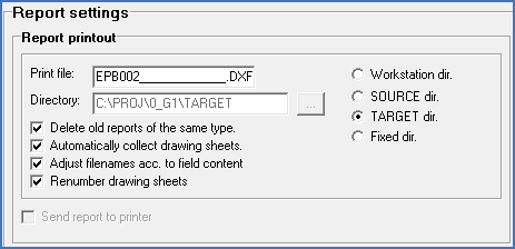 Figure 679:  Settings for file names of generated reports