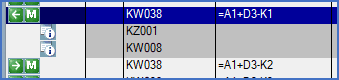 Figure 1335:  "-K1" has been expanded. "-K2" has not. Both are resource groups.