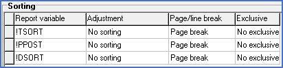 Figure 1345:  This is the correct settings for sorting in DIN cable and terminal plans.