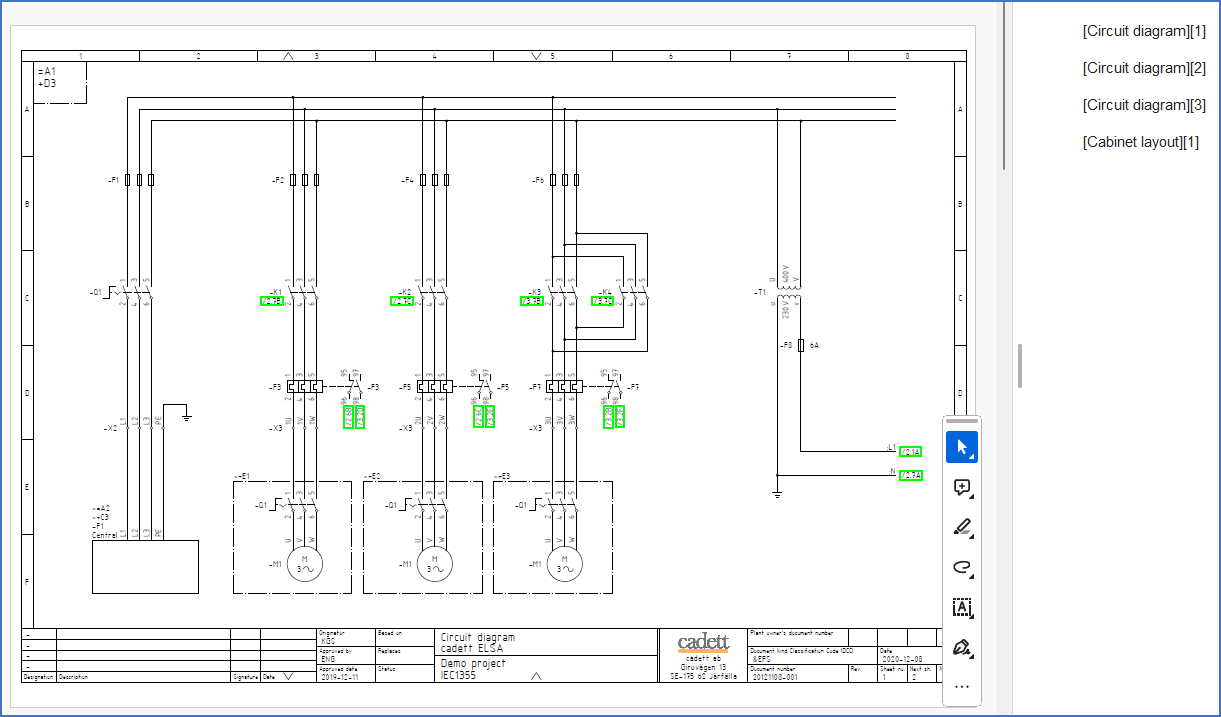 Figure 1722:  This is a PDF file with bookmarks according to the example that is discussed here. It is searchable and with hyperlinks.