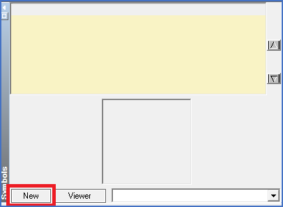 Figure 1550:  The "New" button in the "Symbols" detailed view of the Catalogue