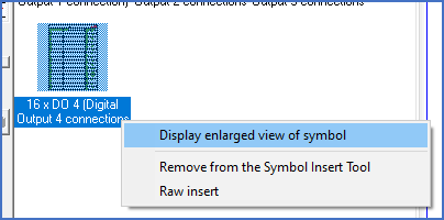Figure 966: &nbsp;The context menu and the command for displaying an enlarged view of a symbol