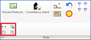 Figure 845: &nbsp;Commands in the "Tools" slide-out panel