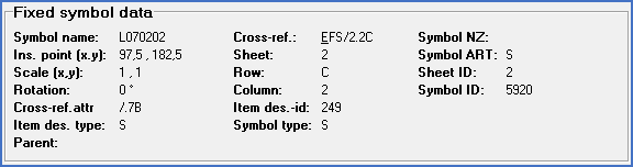 Figure 1250:  Fixed symbol attributes in the symbol tab