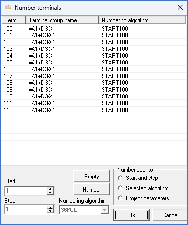 Figure 1210:  Dialogue used to re-number terminals