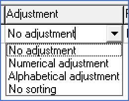 Figure 1358:  Selection of text adjustment