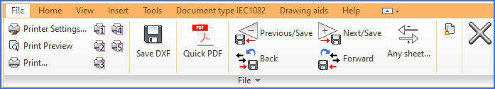 Figure 729:  The "File" tab, containing one single panel.