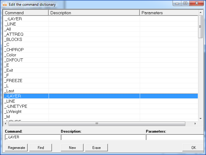 Figure 1502:  The Command dictionary editor