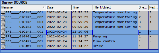 Figure 620:  The document code “K3” under “G1” and “C1” does not exist yet.