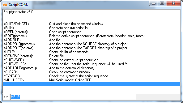 Figure 1376:  The result of typing the HELP command