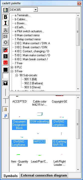 Figure 1175:  A number of old TS Sub-circuits have been selected for import.