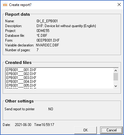 Figure 1344:  Confirmation before the report generation process starts