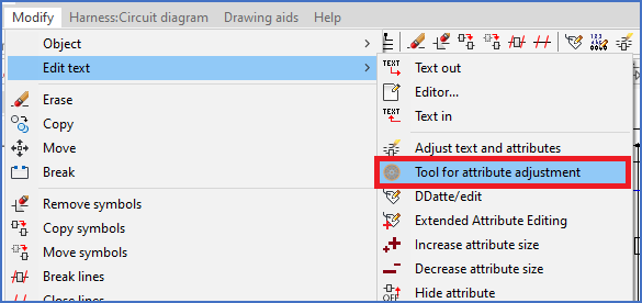 Figure 978: Location of the command in the legacy pull-down menu