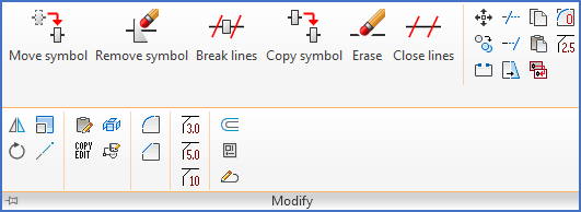 Figure 730:  The "Modify" panel, including slide-out