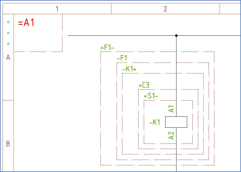 Figure 516:  This example may be rather extreme and perhaps not very realistic. Nevertheless, it clearly shows how arbitrary transitions are defined to comply with the IEC1346 standard.