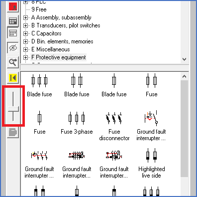 Figure 1177:  Ths slider control to the left is used to adjust the thumbnail size.