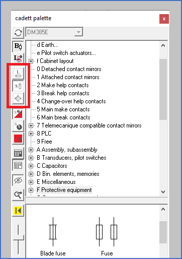 Figure 1059:  Horizontal / Vertical symbols