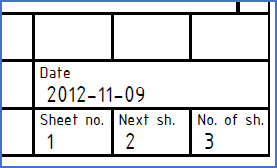 Figure 309: Title field where "Pad sheet number with zeroes" is not activated.