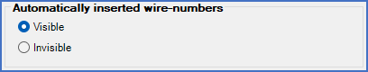 Figure 493:  The "Automatically inserted wire-numbers" section