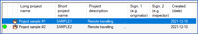 Figure 248:  The project has been checked-out and is here shown with the special icon that clearly states that it is indeed a checked-out project. The suitcase is in the background!