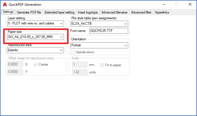 Figure 1036:  The "Paper size" section