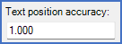 Figure 294:  Coordinate tolerance or "Text position accuracy"