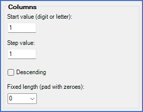 Figure 317: The "Columns" sub-section