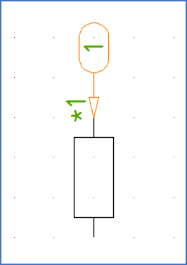 Figure 850: The connection point object has been correctly inserted.