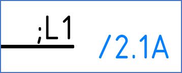 Figure 1098:  A potential reference with a cross-reference marked with a light blue colour