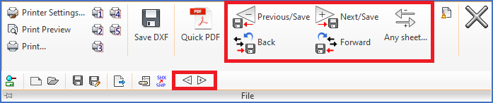 Figure 992:  The "File" panel including the slide-out panel in the "File" tab of the ribbon menu