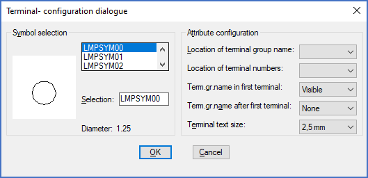 Figure 1258:   Selection of appearances for terminals using the "Terminal configuration dialogue"